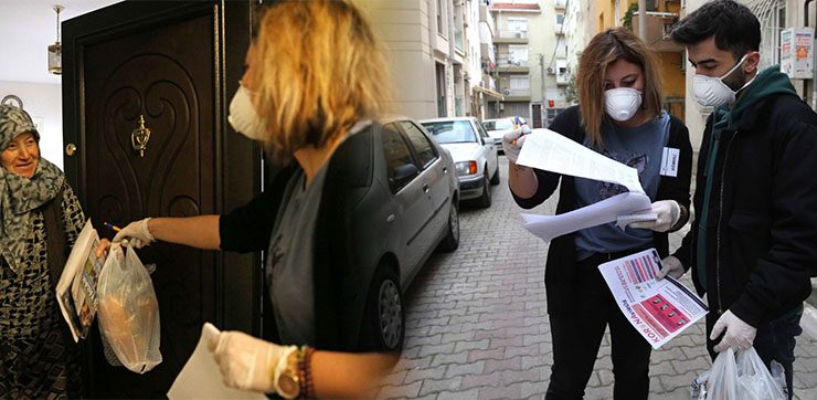 Karşıyaka’da Korona Gönüllüleri İş Başında!..