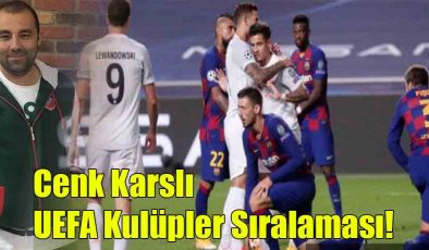 Cenk Karslı; UEFA Kulüpler Sıralaması!