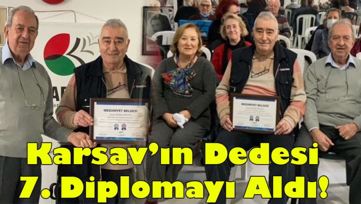 Karsav’ın Dedesi 7. Diplomayı Aldı!