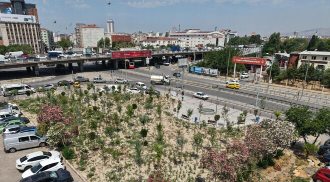 Eski Benzinlik Alanı Yeşile Büründü!